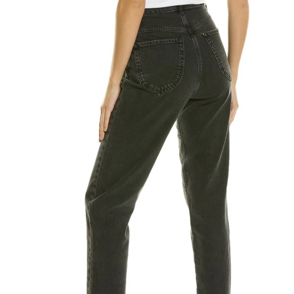 New Current/Elliott pleated high rise gravity black denim jeans - Picture 10 of 16